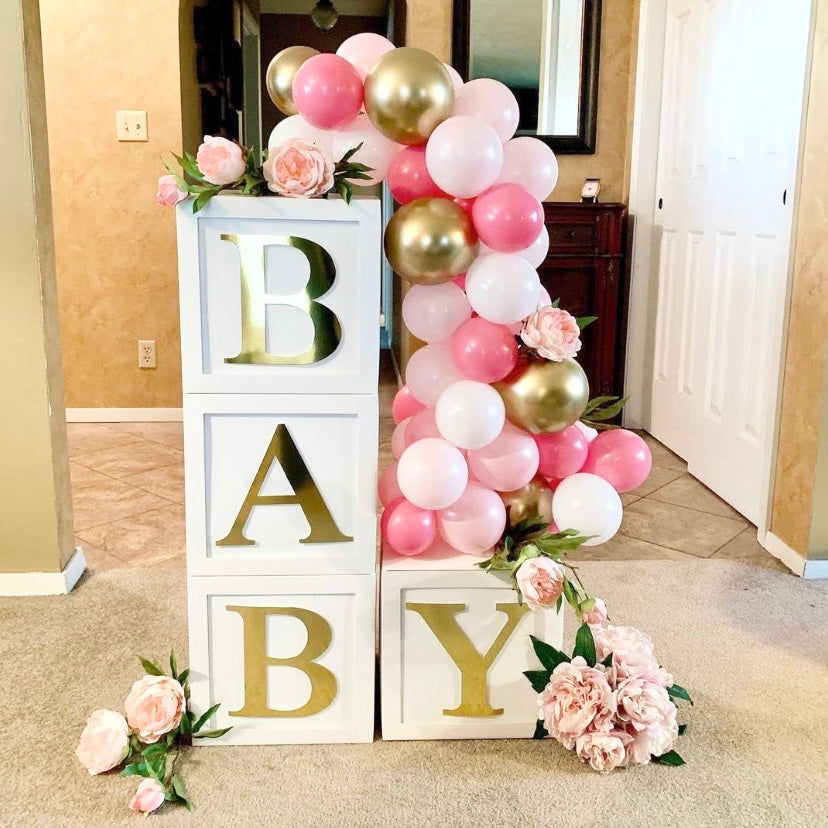 Letter Box Set Baby - White