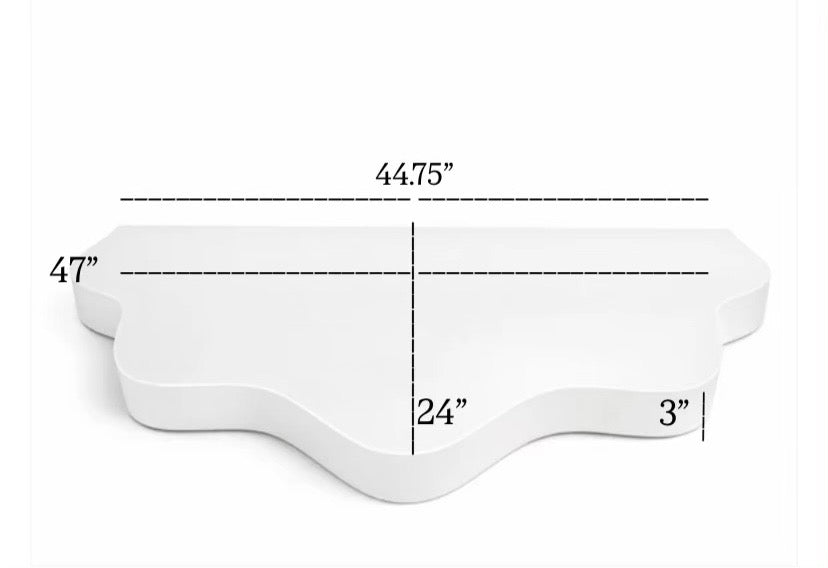 Wavy Platform Stage - White