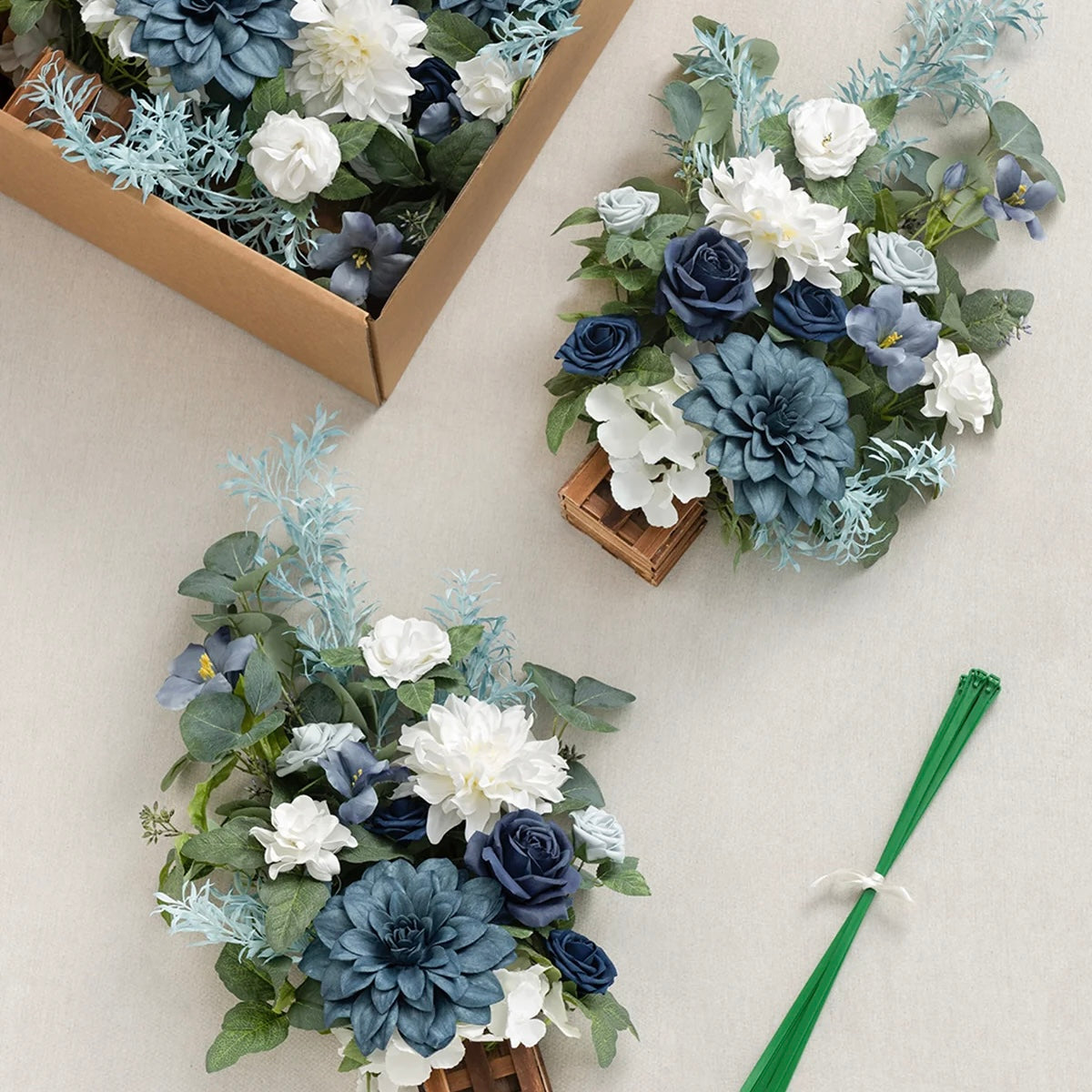 Floral Aisle Set 4 Pack - Azure