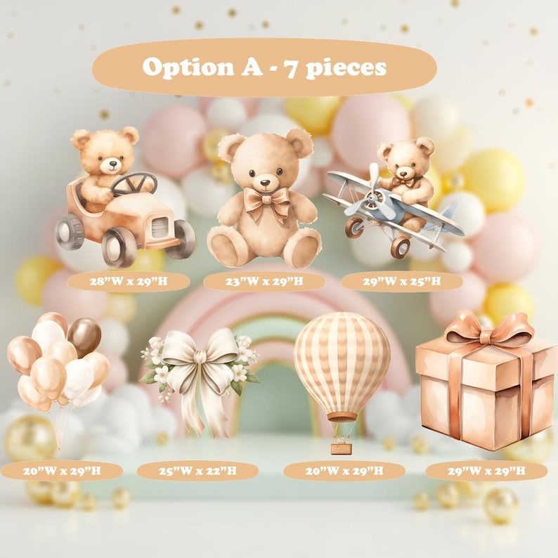 Backdrop Set - Brown Bear