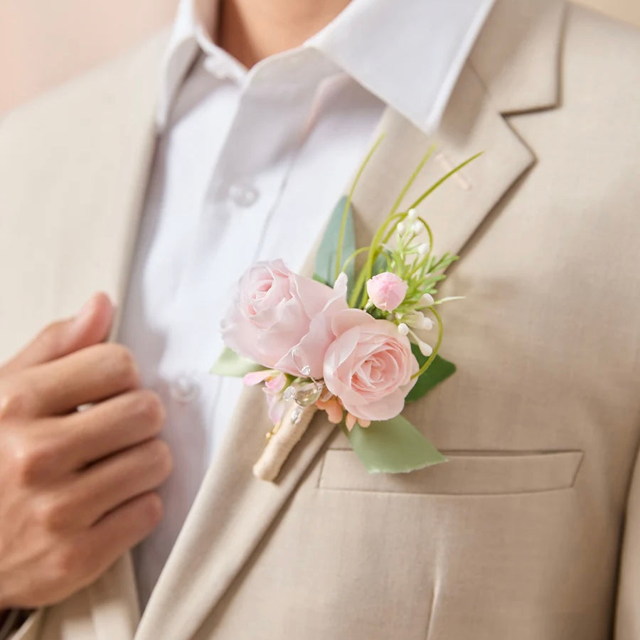 Floral Boutonnière Set 6 Pack - Romance v2