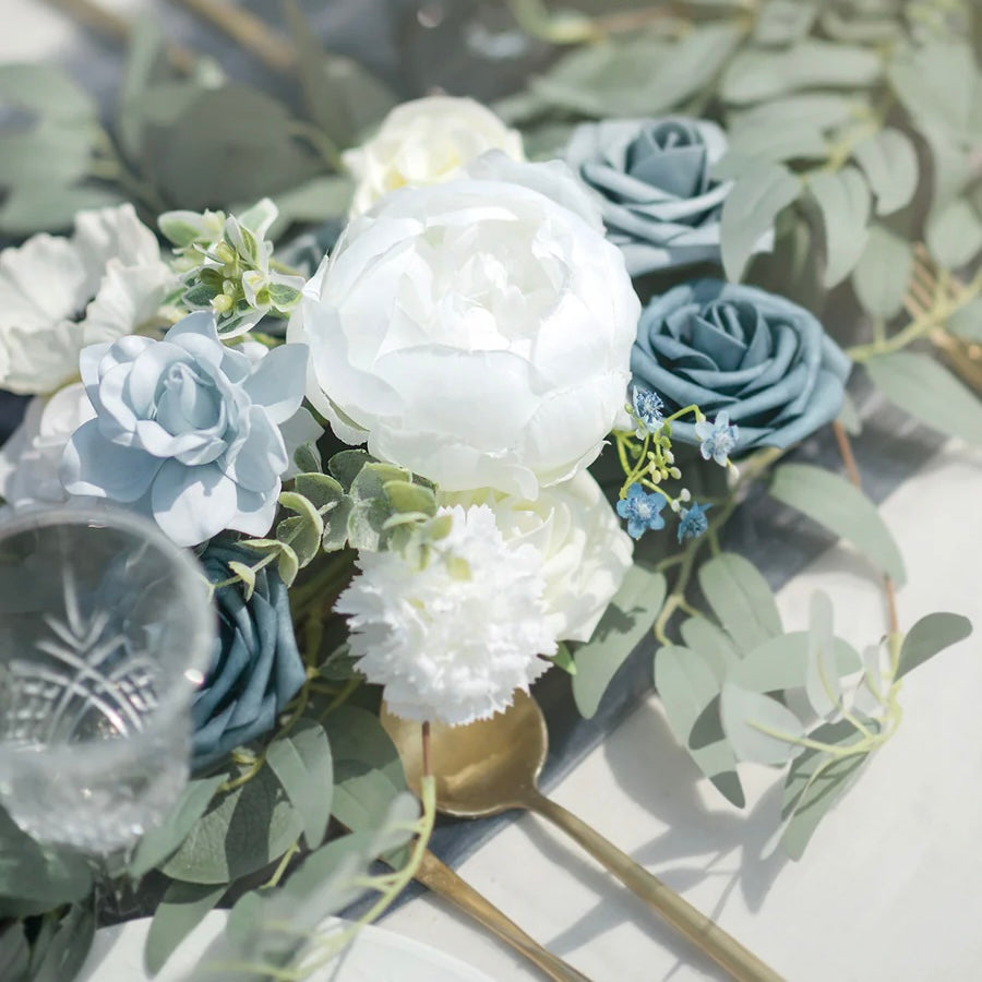 Floral Garland - Azure