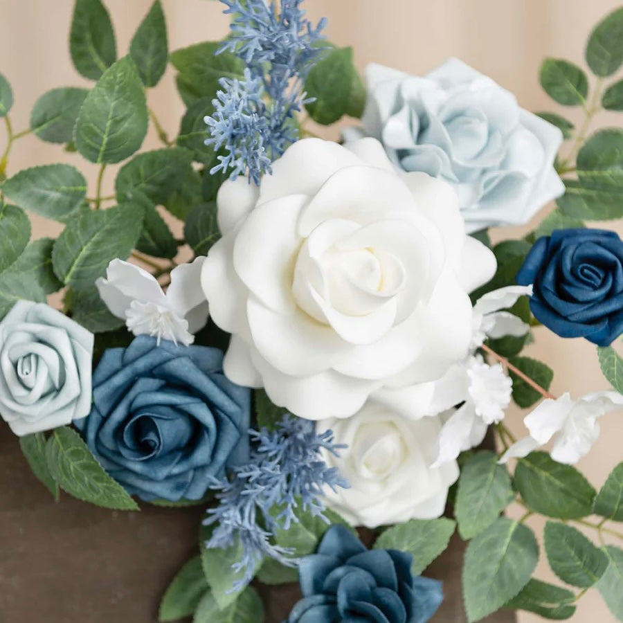 Floral Sign Decor - Azure