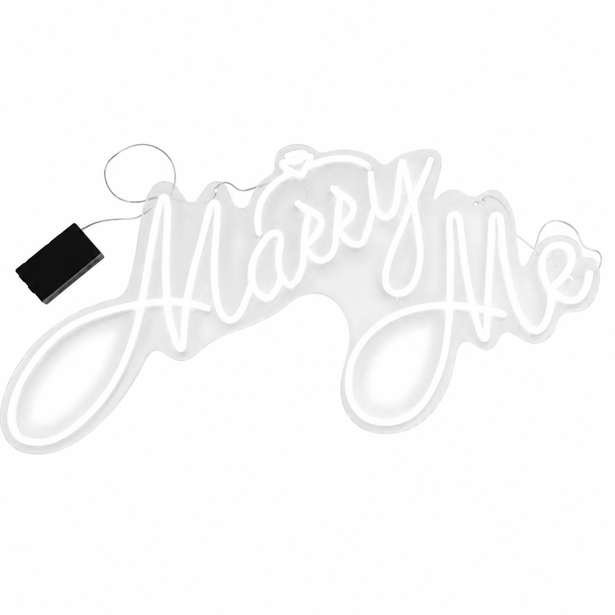 Large Marry Me LED Light Sign