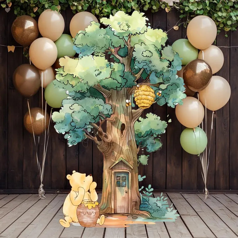 Backdrop Set - Winnie The Pooh’s Tree Medium Size