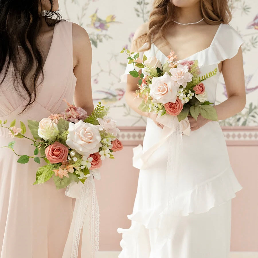 Floral Bridesmaids Bouquet Set 4 Pack - Romance