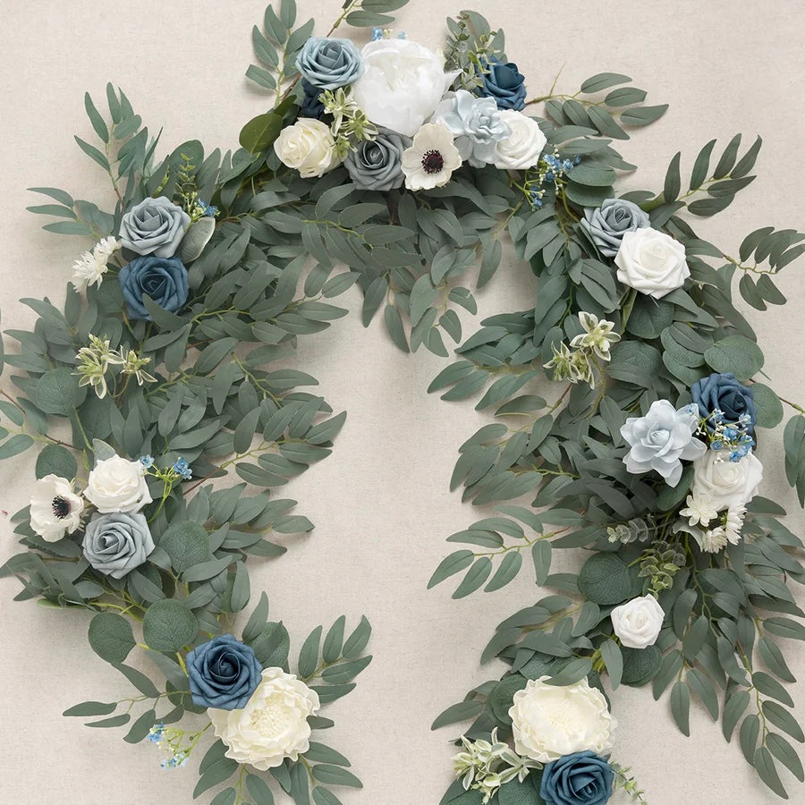 Floral Garland - Azure