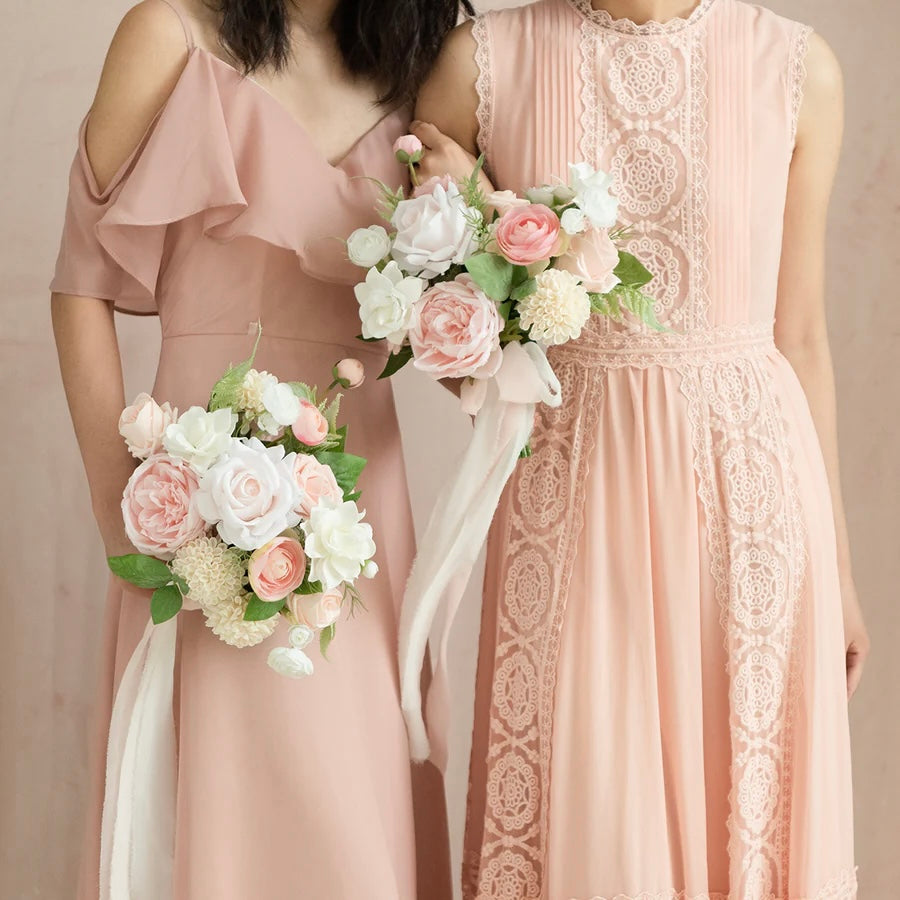 Floral Bridesmaids Bouquet Set 4 Pack - Romance v2