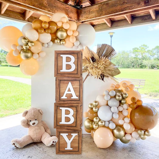 Letter Box Set Baby - Brown