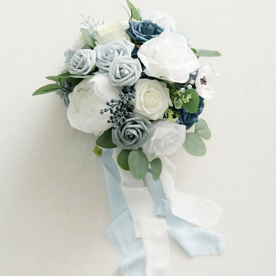 Floral Bridal Bouquet - Azure