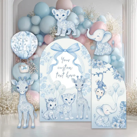 Backdrop Set - Blue Toile