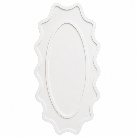 Wavy Frame Arch - White