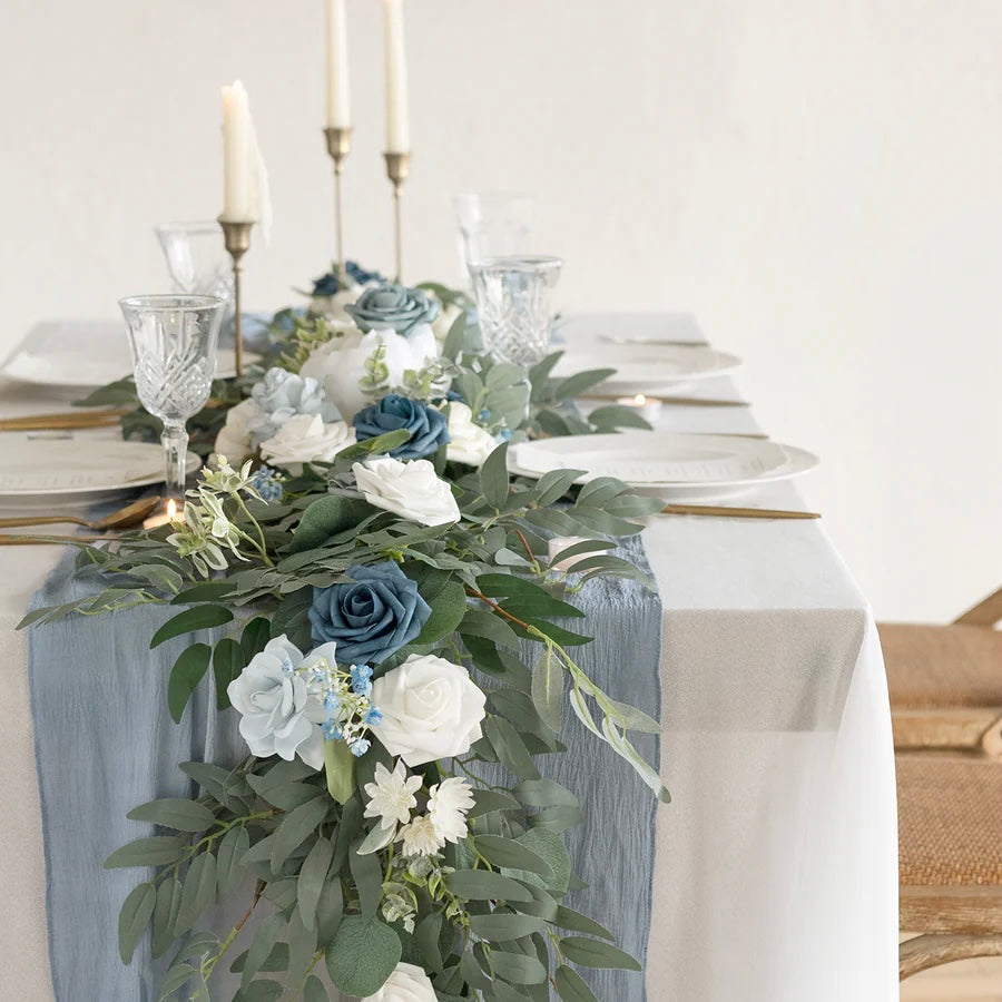 Floral Garland - Azure