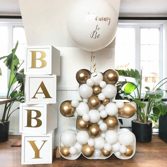 Letter Box Set Baby - White