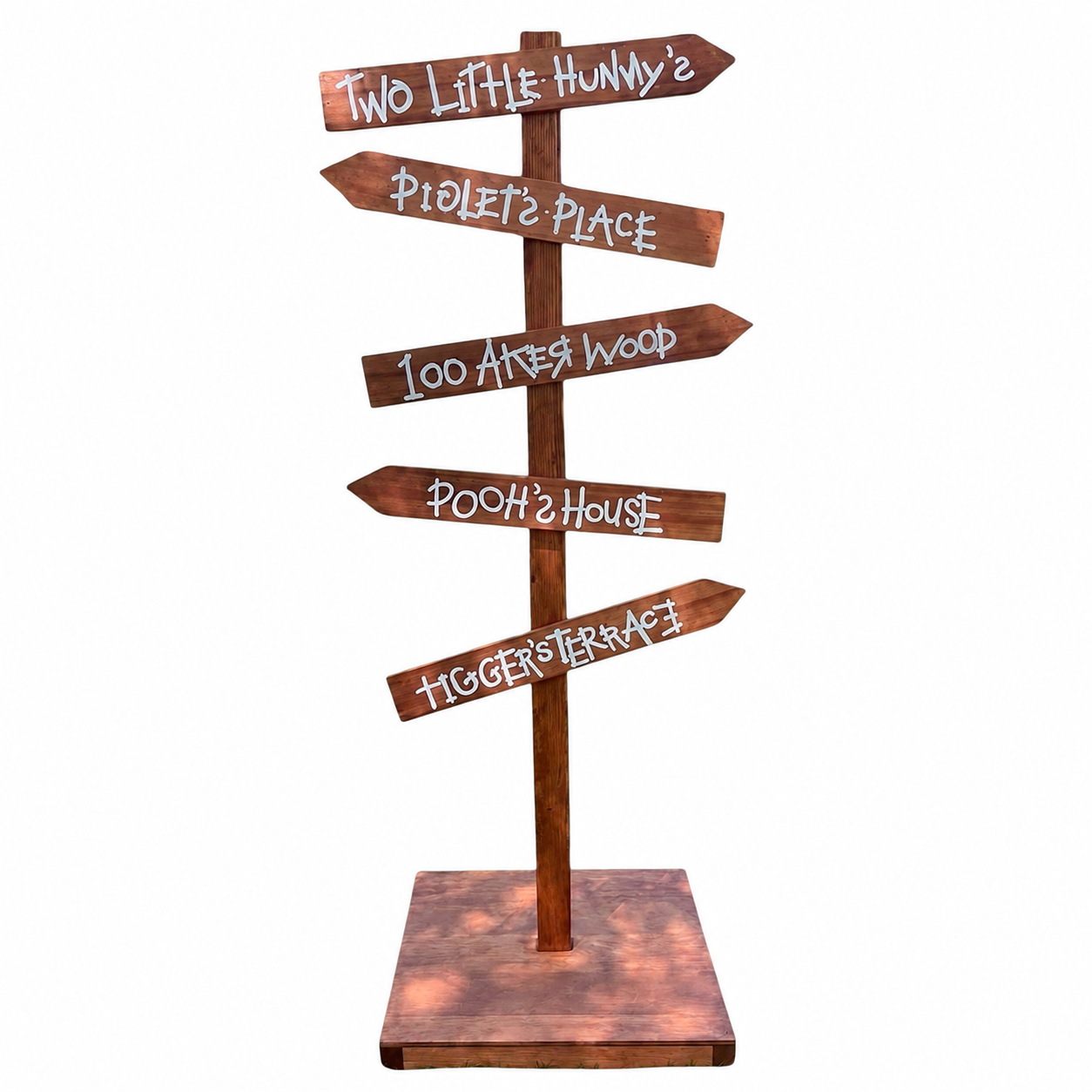 Winnie the Pooh Inspired Wooden Sign Stand