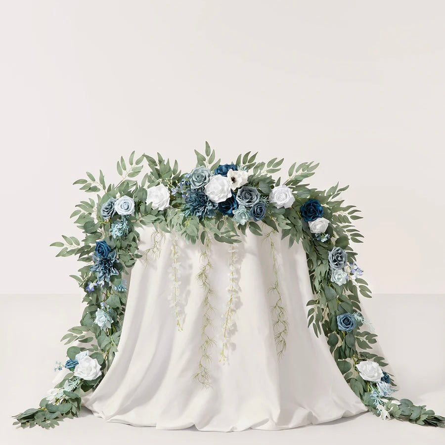 Floral Garland - Azure
