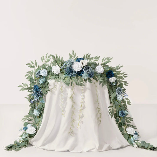 Floral Garland - Azure