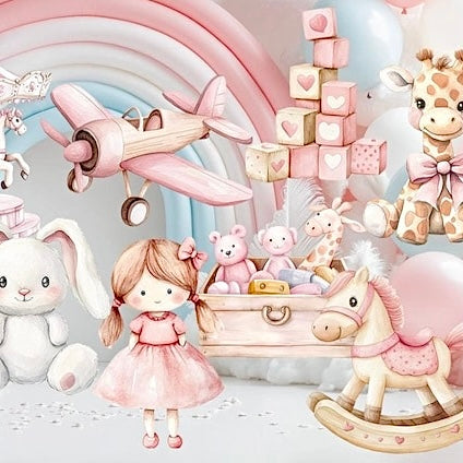 Backdrop Set - Pink Mix