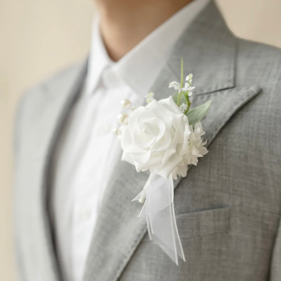 Floral Boutonnière Set 6 Pack - Luxe