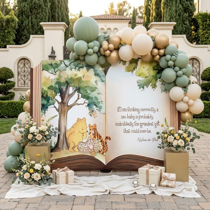 Backdrop Set - Winnie The Pooh Large Storybook