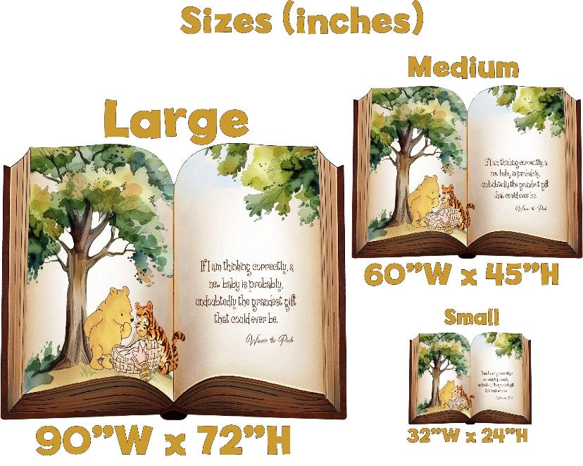 Backdrop Set - Winnie The Pooh Large Storybook