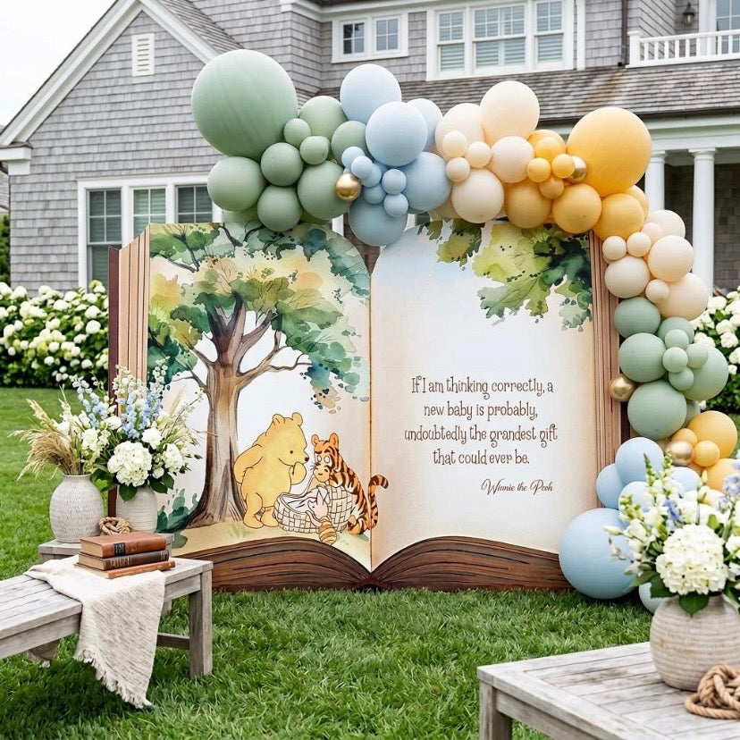 Backdrop Set - Winnie The Pooh Large Storybook
