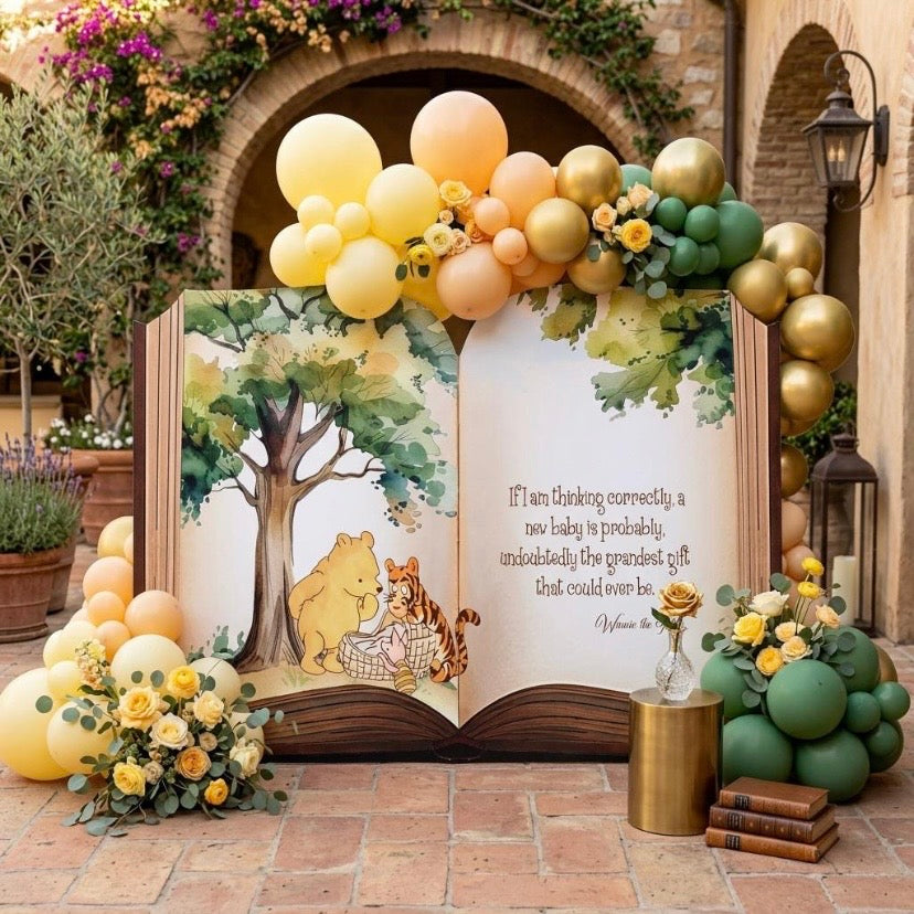 Backdrop Set - Winnie The Pooh Large Storybook