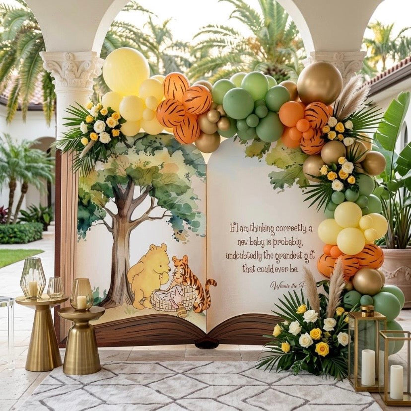 Backdrop Set - Winnie The Pooh Large Storybook