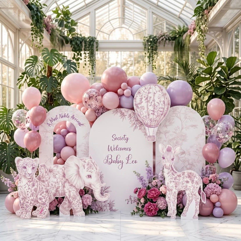 Backdrop Set - Pink Toile