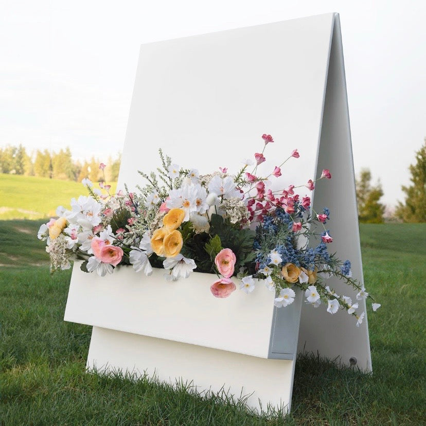 Flower Box Welcome Sign