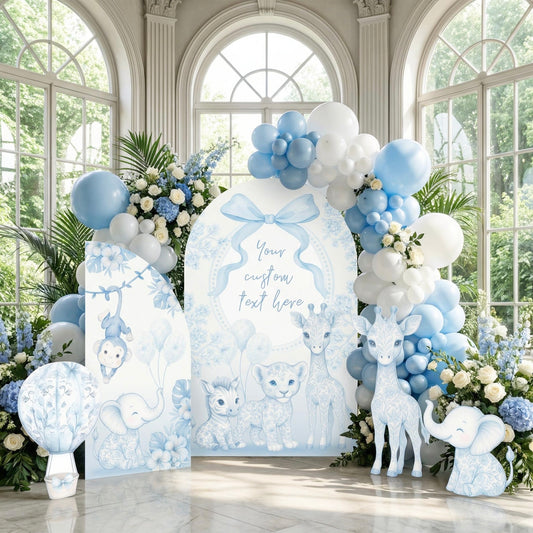 Backdrop Set - Blue Toile