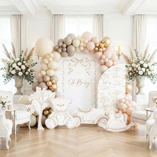 Backdrop Set - Brown Toile